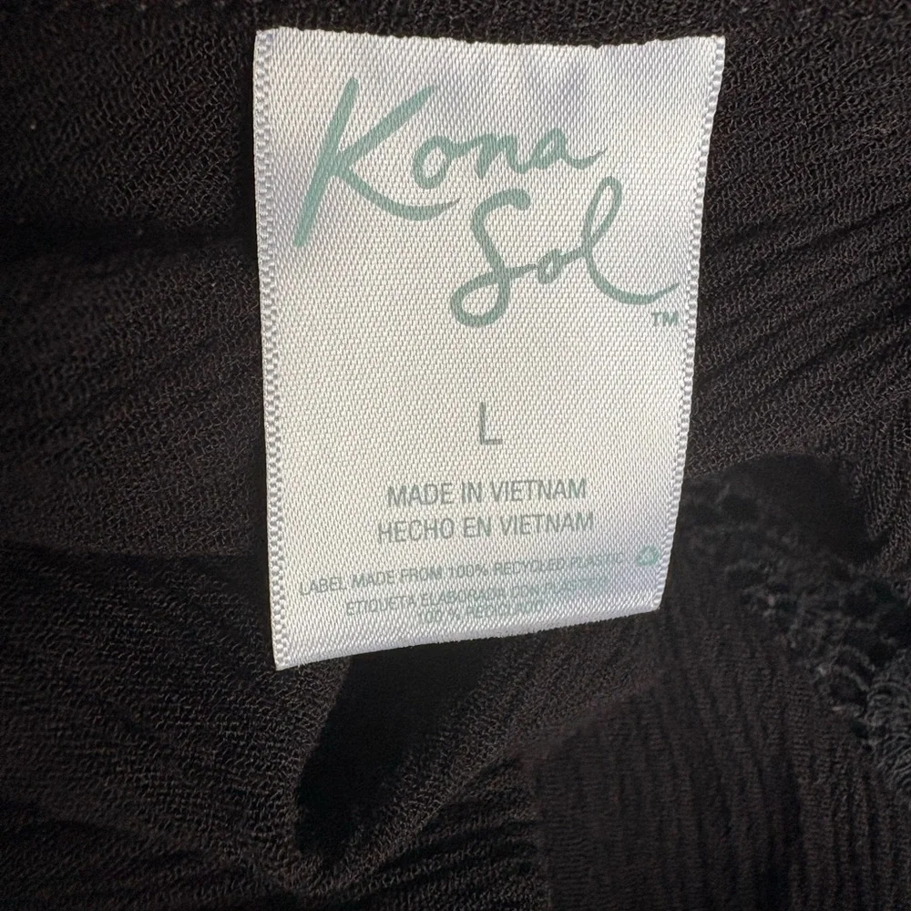 Kona Sol Black Lace Swim Cover-Up - Picture 4 of 6
